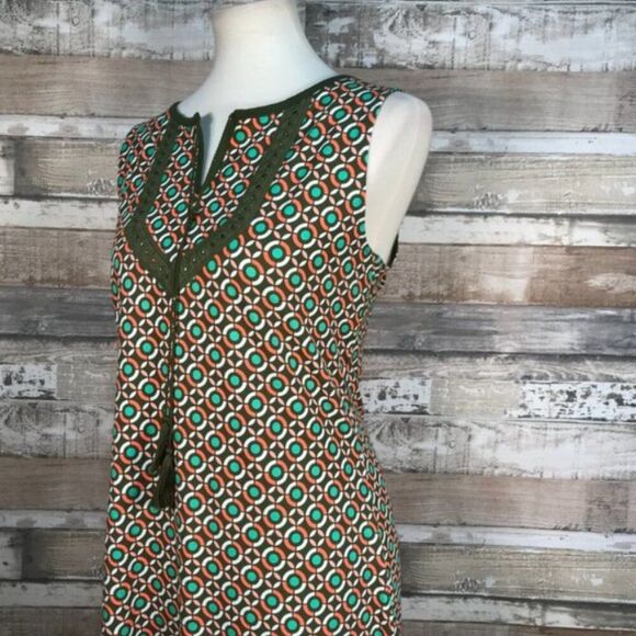 NWOT C. Wonder Regular Printed Knit Midi Dress in Olive | Size S - Picture 7 of 15